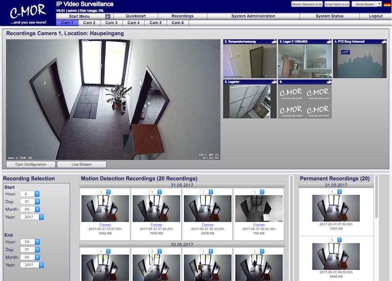 C-MOR IP Video Surveillance Software Windows 11 download