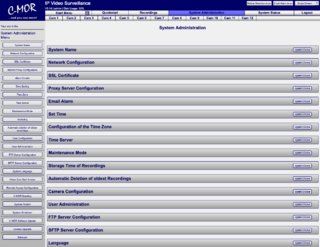 System Administration Page Overview