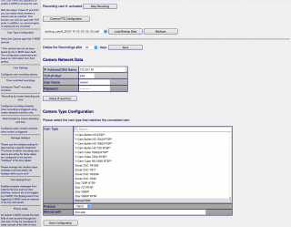 Camera Configuration Page 1