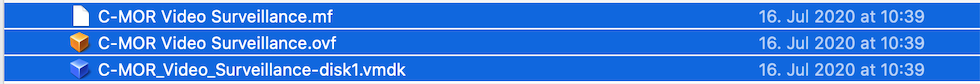 Select files to deploy OVF template