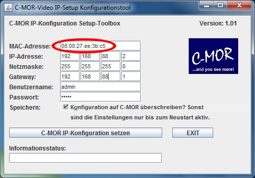 IPconfig tool to set the IP address