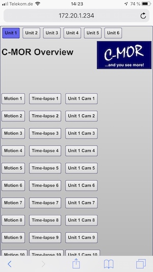 C-MOR Stacking Master iPhone View